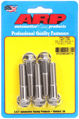 ARP 3/8-24 x 1.750 Hex Sainless Steel Bolts (Pack of 5) #723-1750