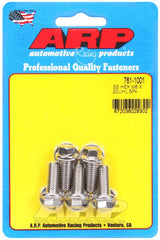 ARP M8 x 1.25 x 20 Hex SS Bolts (5/pkg) #761-1001