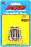 ARP M8 x 1.25 x 25 Hex SS Bolts (5/pkg) #761-1002