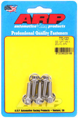 ARP M6 x 1.00 x 20 SS 12pt Bolts (5/pkg) #770-1001