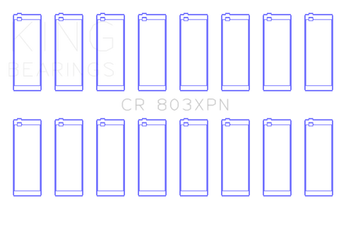 King 55-67 Ford 265/283/302/327 V8 (Size STD) Performance Rod Bearing Set