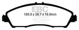 EBC 14+ Acura MDX 3.5 Yellowstuff Front Brake Pads