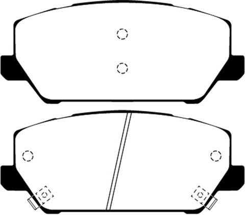 EBC 2019+ Hyundai Veloster N (2nd Gen) 2.0L Turbo Yellowstuff Front Brake Pads