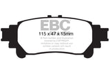 EBC 13+ Lexus GS350 3.5 RWD Greenstuff Rear Brake Pads