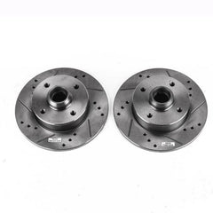 Power Stop 99-02 Volkswagen Cabrio Rear Evolution Drilled & Slotted Rotors - Pair