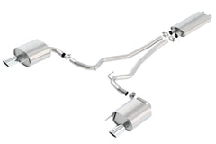Borla Touring Cat Back 15-17 Ford Mustang 3.7L V6 MT/AT 2.25in Pipe 4in Single Round Rolled Tips