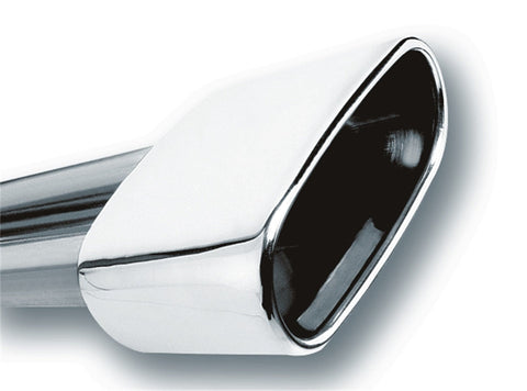 Borla 1.78in Inlet x 6.69in Outlet x 5.63in L 3in Rectangular Univ Exhaust Tip
