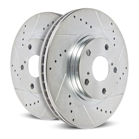 Power Stop 15-19 Chevrolet Colorado Front Evolution Drilled & Slotted Rotors - Pair