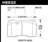 Hawk 06-10 VW Touareg Front / 09-11 Corvette Z06/ZR-1 (w/Carbon Ceramic Brake Package and Iron rotor