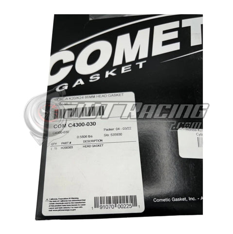 MLS Cometic Head Gasket 86mm .030" for 02-06 Acura RSX K20 K Series C4300-030