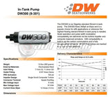 DeatschWerks 320lph Fuel Pump & Install Kit for 1995-98 Eclipse Talon 2G DSM AWD