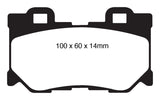 EBC 08-13 Infiniti FX50 5.0 Yellowstuff Rear Brake Pads