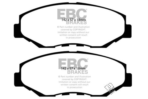 EBC 02-04 Honda CR-V 2.4 Greenstuff Front Brake Pads