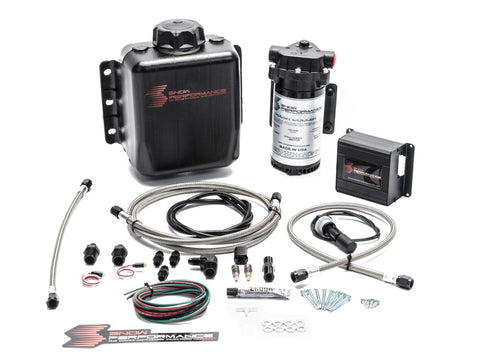 Snow Performance Stg 2 Boost Cooler Prog. Engine Mount Water Injection Kit (SS Braid Line & 4AN)