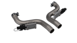 QTP 11-18 Dodge Challenger/Charger 5.7L 2.5in 304SS Aggressor Cutout Dual Mid Pipes