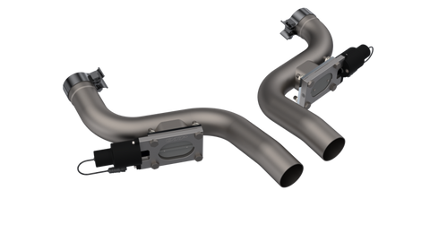 QTP 11-18 Dodge Challenger/Charger 5.7L 2.5in 304SS Aggressor Cutout Dual Mid Pipes