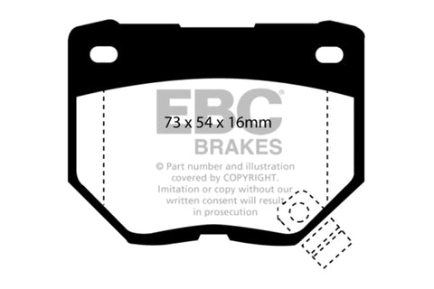 EBC 98-03 Nissan Skyline (R34) 2.5 GT (200) Greenstuff Rear Brake Pads