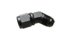 Vibrant -12AN Female to -12AN Male 45 Degree Swivel Adapter Fitting