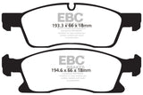 EBC 11+ Dodge Durango 3.6 Greenstuff Front Brake Pads