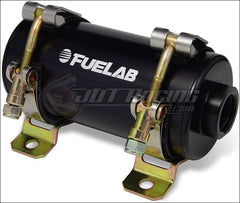 Fuelab Prodigy Reduced Size Carb In-Line Fuel Pump w/Internal Bypass - 800 HP - Black