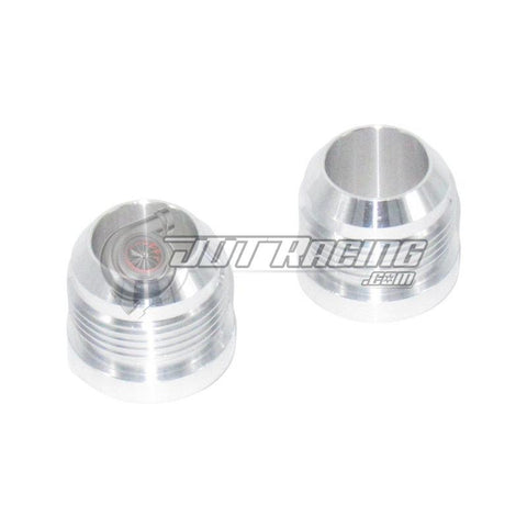 Pair (2x) 16AN Male Billet Aluminum Weld on Fittings Bungs for Radiator Coolant