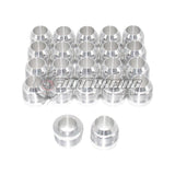 Pair (2x) 16AN Male Billet Aluminum Weld on Fittings Bungs for Radiator Coolant