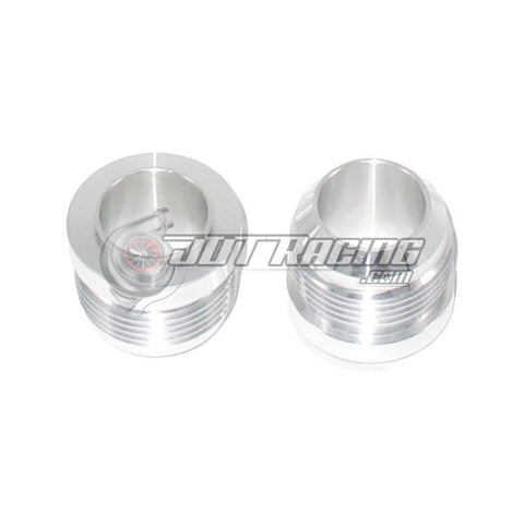 Pair (2x) 16AN Male Billet Aluminum Weld on Fittings Bungs for Radiator Coolant