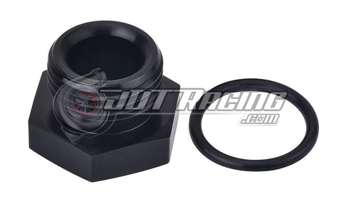 JDT Racing 6AN ORB Hex Head Block Off Port Plug with O-Ring, Black Aluminum AN6 AN Fitting (5 Pack)