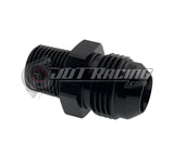 JDT Racing AN6 6AN Male to 1/4" NPT Male Adapter Straight AN Fitting Black CNC Aluminum