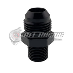 JDT Racing AN6 6AN Male to 1/4" NPT Male Adapter Straight AN Fitting Black CNC Aluminum