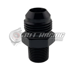 JDT Racing AN10 10AN Male to 3/8" NPT Male Adapter Straight AN Fitting Black CNC Aluminum