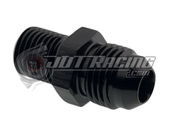 JDT Racing AN6 6AN Male to M12 x 1.25 Male Metric Adapter Fitting, Black Straight Aluminum