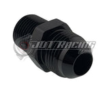 JDT Racing AN8 8AN Male to 3/8" NPT Male Adapter Straight AN Fitting Black CNC Aluminum