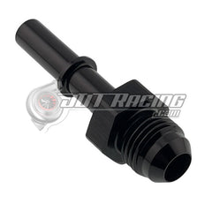 JDT Racing 6AN Male to 5/16" Male GM EFI Quick Connect Straight Fuel Adapter Fitting Black