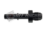 JDT Racing 6AN Male to 5/16" Male GM EFI Quick Connect Straight Fuel Adapter Fitting Black