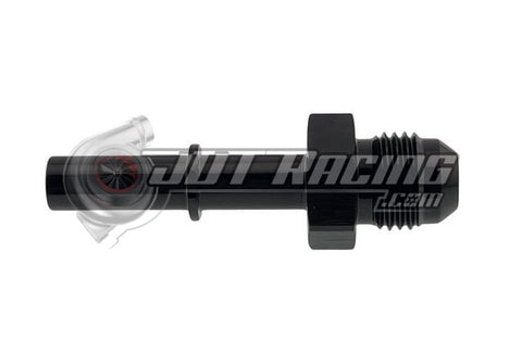 JDT Racing 6AN Male to 5/16" Male GM EFI Quick Connect Straight Fuel Adapter Fitting Black