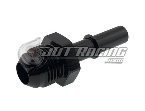 JDT Racing 8AN Male to 3/8" Male GM EFI Quick Connect Straight Fuel Adapter Fitting Black