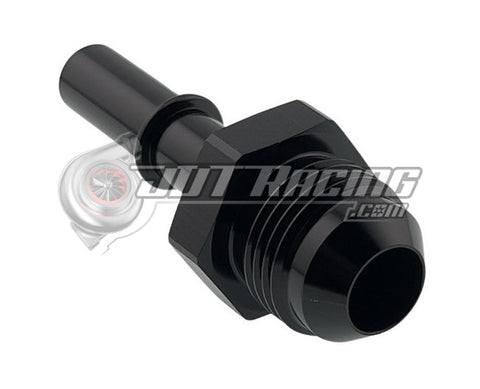 JDT Racing 8AN Male to 3/8" Male GM EFI Quick Connect Straight Fuel Adapter Fitting Black