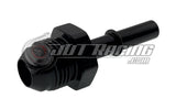 JDT Racing 8AN Male to 5/16" Male GM EFI Quick Connect Straight Fuel Adapter Fitting Black