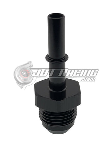 JDT Racing 8AN Male to 5/16" Male GM EFI Quick Connect Straight Fuel Adapter Fitting Black