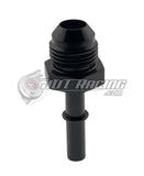 JDT Racing 8AN Male to 5/16" Male GM EFI Quick Connect Straight Fuel Adapter Fitting Black