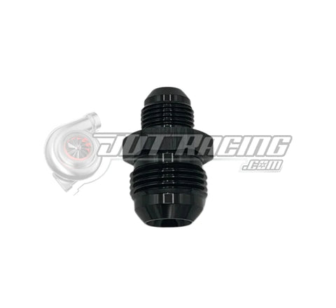 JDT Racing 12AN Male to 8AN Male Flare Reducer AN Fitting Adapter, Black