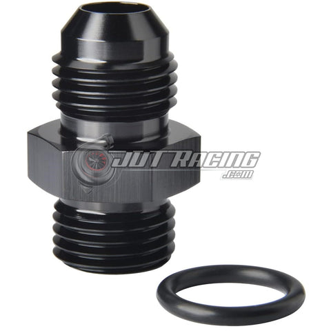 JDT Racing 6AN to -6 ORB O-Ring Boss AN6 6AN Male Adapter Fitting Black Aluminum (10 Pack)