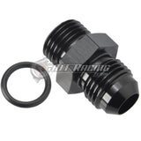 JDT Racing 6AN to -6 ORB O-Ring Boss AN6 6AN Male Adapter Fitting Black Aluminum (10 Pack)