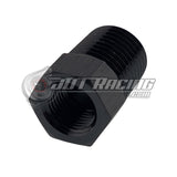 JDT Racing 1/4" NPT Male to 1/8" NPT Female Reducer AN Fitting Adapter Black (2 Pack)