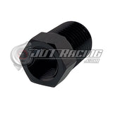 JDT Racing 1/4" NPT Male to 1/8" NPT Female Reducer AN Fitting Adapter Black CNC Aluminum