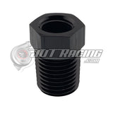 JDT Racing 1/4" NPT Male to 1/8" NPT Female Reducer AN Fitting Adapter Black (2 Pack)