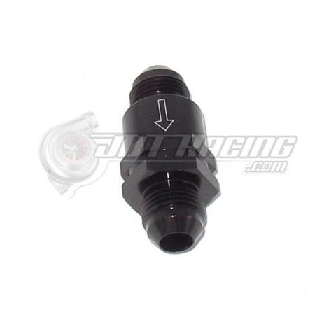 AN8 8AN Male One Way Check Valve for E85 Gasoline Black Anodized CNC Aluminum