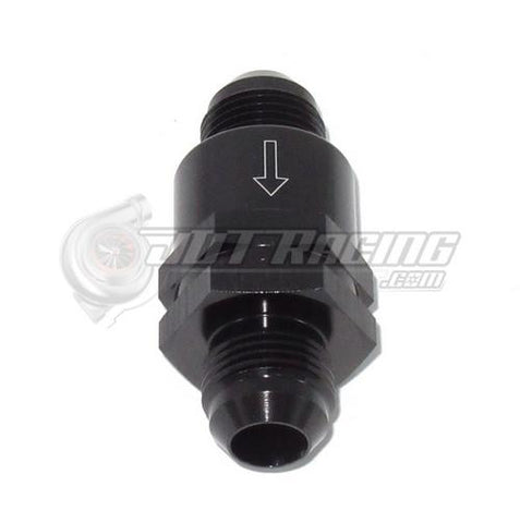 AN10 10AN Male One Way Check Valve for E85 Gasoline Black Anodized CNC Aluminum