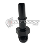 JDT Racing 6AN Male to 3/8" Male GM EFI Quick Connect Straight Fuel Adapter Fitting Black